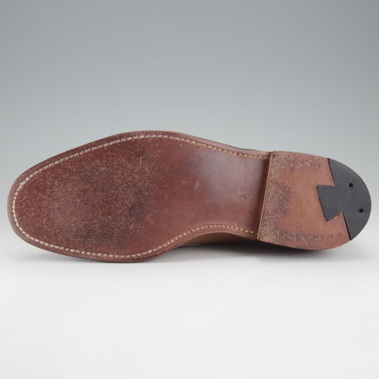 極美品★オールデン 7D【貴重★ウイスキーコードバン/茶/(ハワイ)Leather Soul別注】D1106/プラザラスト/ローファー/メンズ/ALDEN★o328