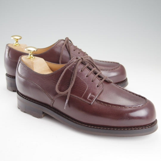 極美品★J.M.ウエストン 5C【定価￥176,000-★ゴルフ/GOLF】641/31ラスト/Uチップ/ソフトカーフ/濃茶/Weston/ウェストン★n819