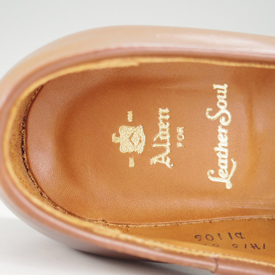 極美品★オールデン 7D【貴重★ウイスキーコードバン/茶/(ハワイ)Leather Soul別注】D1106/プラザラスト/ローファー/メンズ/ALDEN★o328