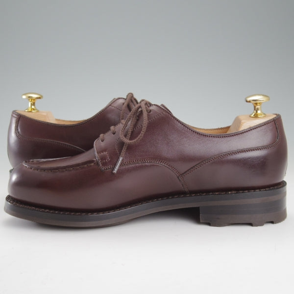 極美品★J.M.ウエストン 5C【定価￥176,000-★ゴルフ/GOLF】641/31ラスト/Uチップ/ソフトカーフ/濃茶/Weston/ウェストン★n819