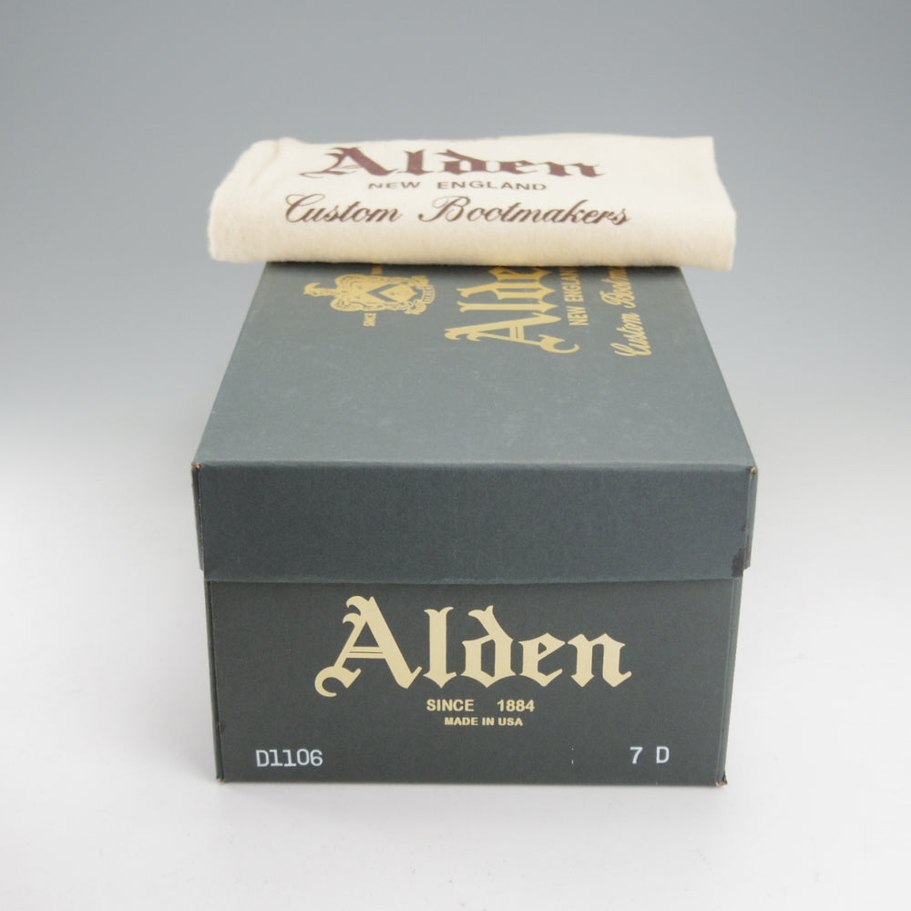 極美品★オールデン 7D【貴重★ウイスキーコードバン/茶/(ハワイ)Leather Soul別注】D1106/プラザラスト/ローファー/メンズ/ALDEN★o328