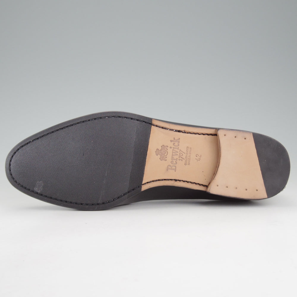 未使用★(スペイン製)バーウィック SIZE 42【定価￥29,700-★ビットローファー/5178】HO240ラスト/ROIS/黒/メンズ/Berwick★o875