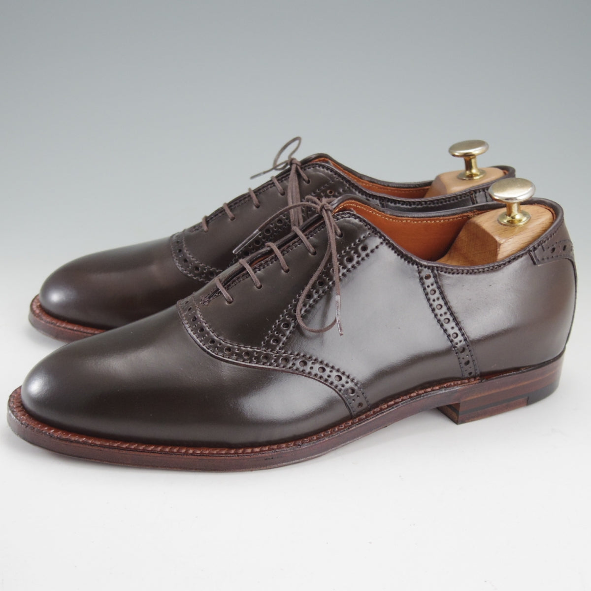 オールデン D2313 コードバン サドルシューズ 7D シガー レザーソウル