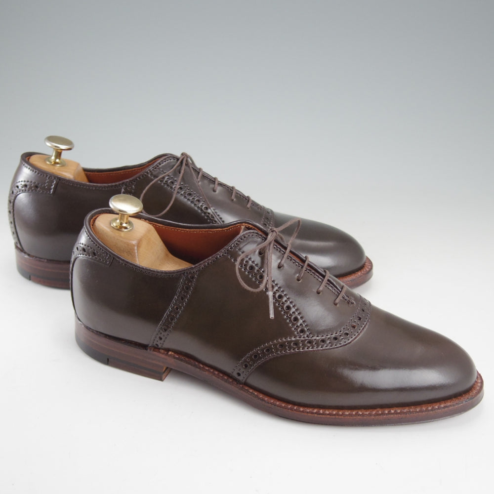 未使用★オールデン 7D【貴重★シガー色/コードバン/(ハワイ)Leather Soul別注】D2313/サドルシューズ/濃茶/メンズ/ALDEN★o329