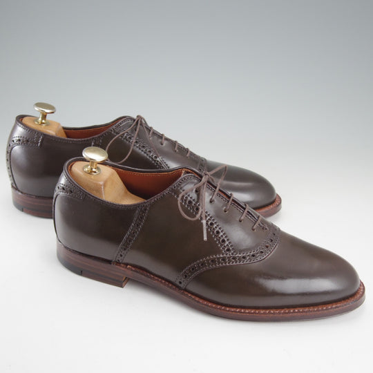 未使用★オールデン 7D【貴重★シガー色/コードバン/(ハワイ)Leather Soul別注】D2313/サドルシューズ/濃茶/メンズ/ALDEN★o329