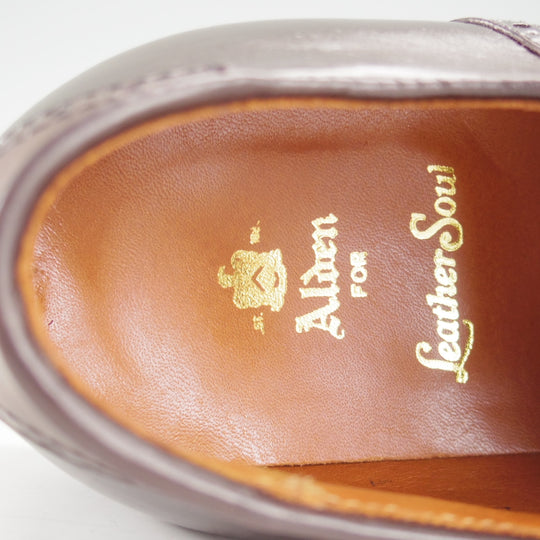 未使用★オールデン 7D【貴重★シガー色/コードバン/(ハワイ)Leather Soul別注】D2313/サドルシューズ/濃茶/メンズ/ALDEN★o329