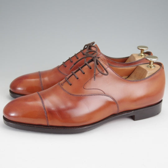 美品★エドワードグリーン 8E【現行定価￥245,300-★チェルシー/CHELSEA/202ラスト】旧ロゴ/ストレートチップ/茶/EDWARD GREEN★n311