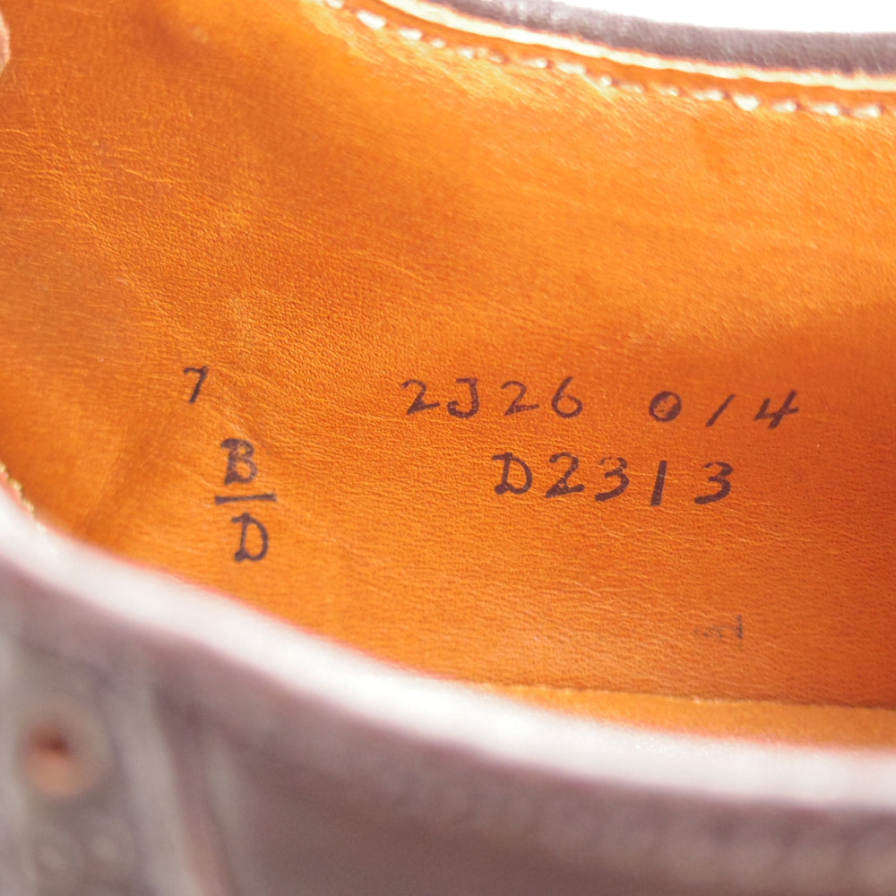 未使用★オールデン 7D【貴重★シガー色/コードバン/(ハワイ)Leather Soul別注】D2313/サドルシューズ/濃茶/メンズ/ALDEN★o329