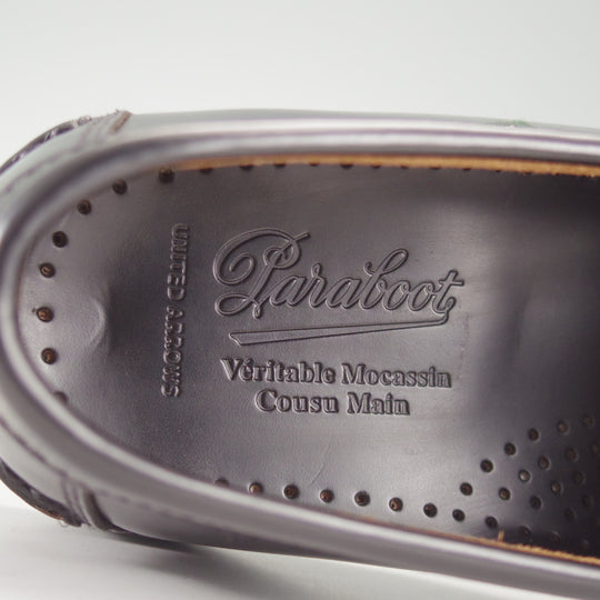極美品★パラブーツ SIZE 7.5【貴重★ユナイテッドアローズ別注/CORAUX MORS】ビットローファー/黒/メンズ/UNITED ARROWS/Paraboot★o876
