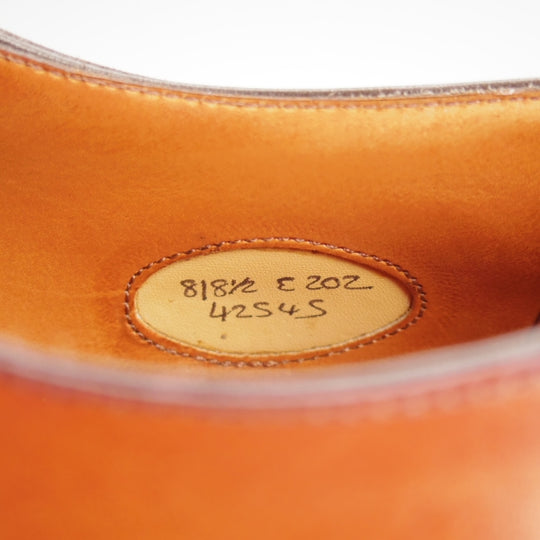 美品★エドワードグリーン 8E【現行定価￥245,300-★チェルシー/CHELSEA/202ラスト】旧ロゴ/ストレートチップ/茶/EDWARD GREEN★n311