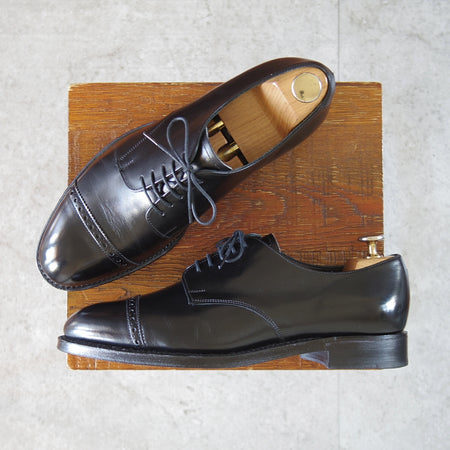 極美品★(英)チーニー 7F【現行定価￥92,400-★1886コレクション/ASTWELL】1886ラスト/パンチドキャップトゥ/カーフ/黒/CHEANEY★n822