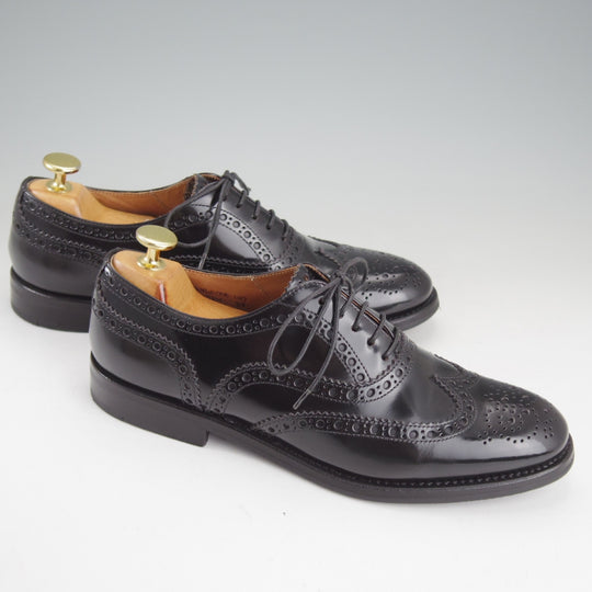 極上★チャーチ(レディース) SIZE 37【定価￥198,000-★バーウッド/BURWOOD WG】ポリッシュドバインダーカーフ/黒/Church's★p457