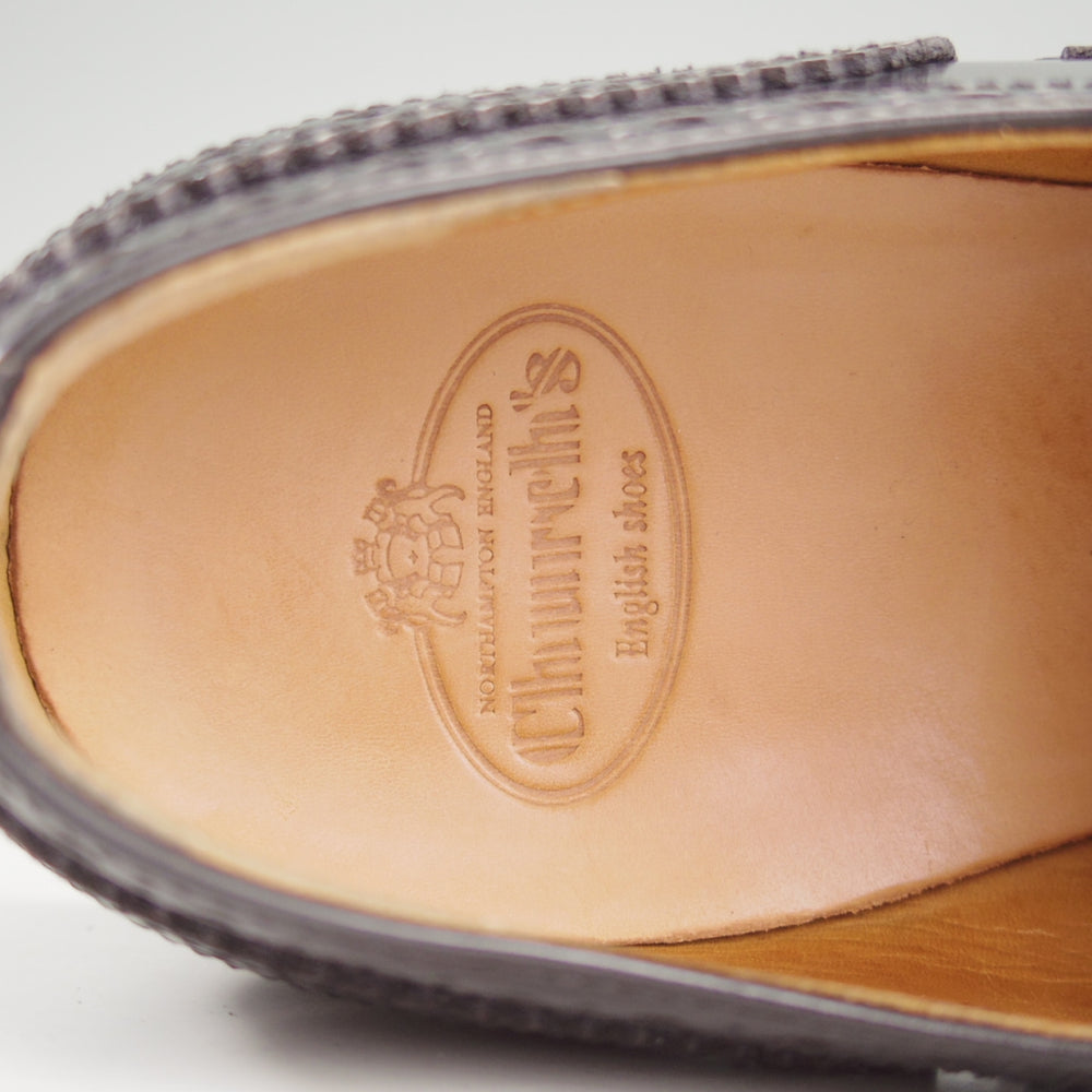 極上★チャーチ(レディース) SIZE 37【定価￥198,000-★バーウッド/BURWOOD WG】ポリッシュドバインダーカーフ/黒/Church's★p457