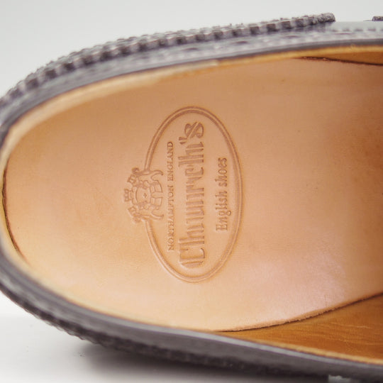 極上★チャーチ(レディース) SIZE 37【定価￥198,000-★バーウッド/BURWOOD WG】ポリッシュドバインダーカーフ/黒/Church's★p457