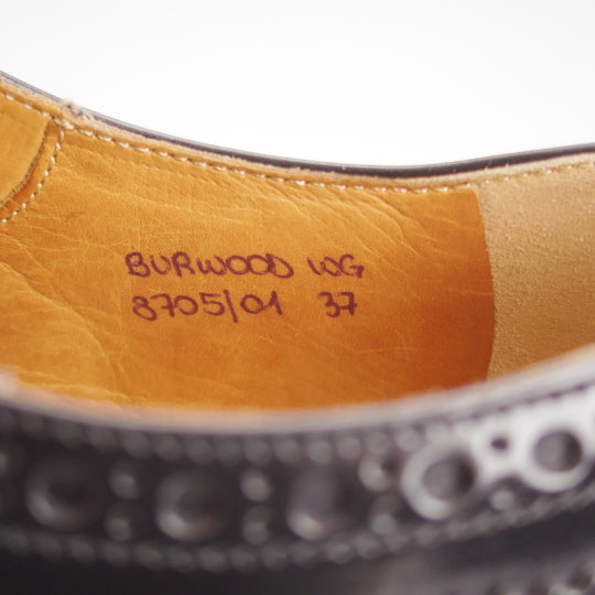 極上★チャーチ(レディース) SIZE 37【定価￥198,000-★バーウッド/BURWOOD WG】ポリッシュドバインダーカーフ/黒/Church's★p457