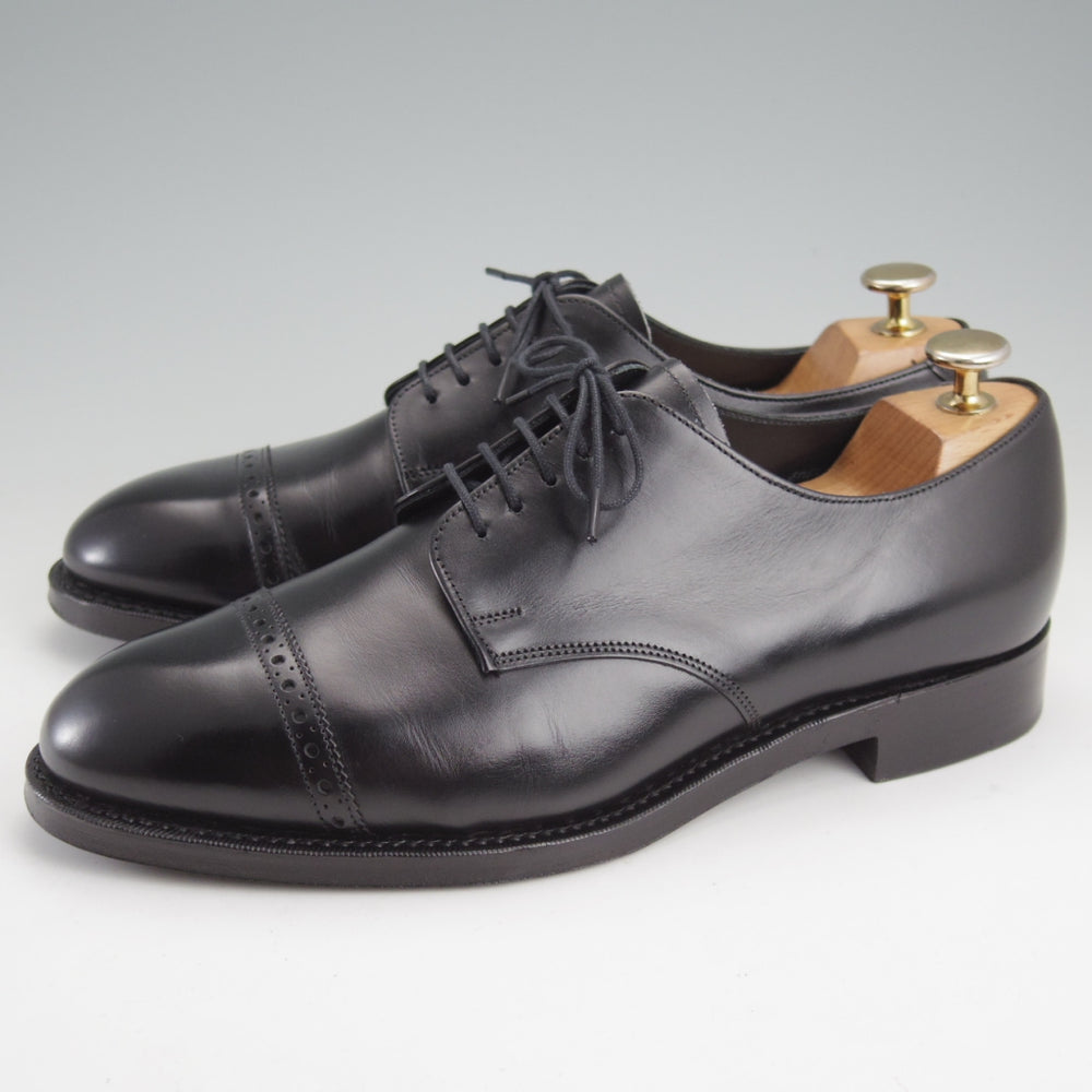 極美品★(英)チーニー 7F【現行定価￥92,400-★1886コレクション/ASTWELL】1886ラスト/パンチドキャップトゥ/カーフ/黒/CHEANEY★n822