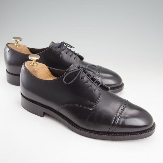 極美品★(英)チーニー 7F【現行定価￥92,400-★1886コレクション/ASTWELL】1886ラスト/パンチドキャップトゥ/カーフ/黒/CHEANEY★n822