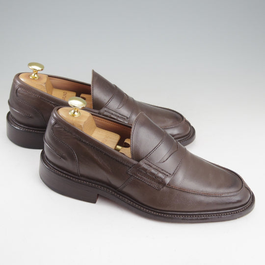 美品★トリッカーズ SIZE 5.5【定価￥110,000-★コインローファー/JAMES】3227/カーフ/Espresso Burnished/濃茶/メンズ/Tricker's★p458