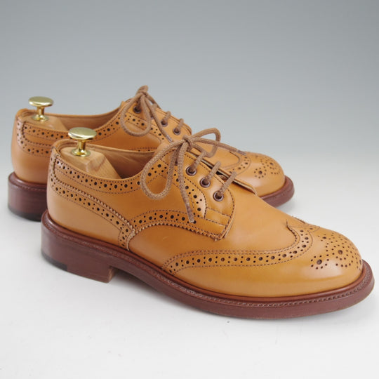 極美品★トリッカーズ(レディース) SIZE 4.5【定価￥132,000-★エイコンアンティーク/ANNE】L5679/フルブローグ/薄茶/Tricker's★o332