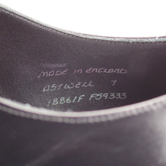 極美品★(英)チーニー 7F【現行定価￥92,400-★1886コレクション/ASTWELL】1886ラスト/パンチドキャップトゥ/カーフ/黒/CHEANEY★n822