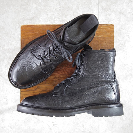 美品★トリッカーズ SIZE 6【定価￥143,000-★オリヴィアディアスキン(鹿革)仕様/BURFORD】カントリーブーツ/黒/Tricker's★n328