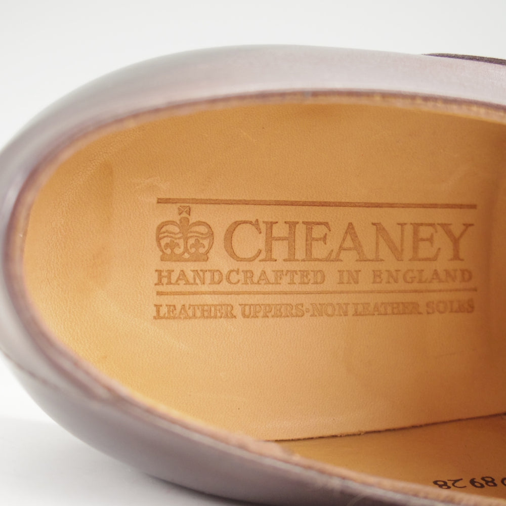 未使用★(英)チーニー 8F【グッドイヤーウェルテッド製法★ストレートチップ/10298ラスト】カーフ/濃茶/メンズ/CHEANEY★n823