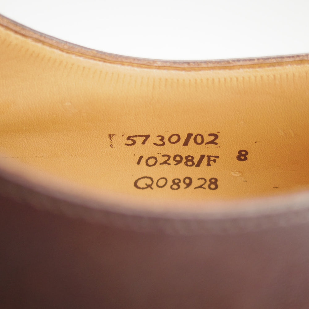 未使用★(英)チーニー 8F【グッドイヤーウェルテッド製法★ストレートチップ/10298ラスト】カーフ/濃茶/メンズ/CHEANEY★n823