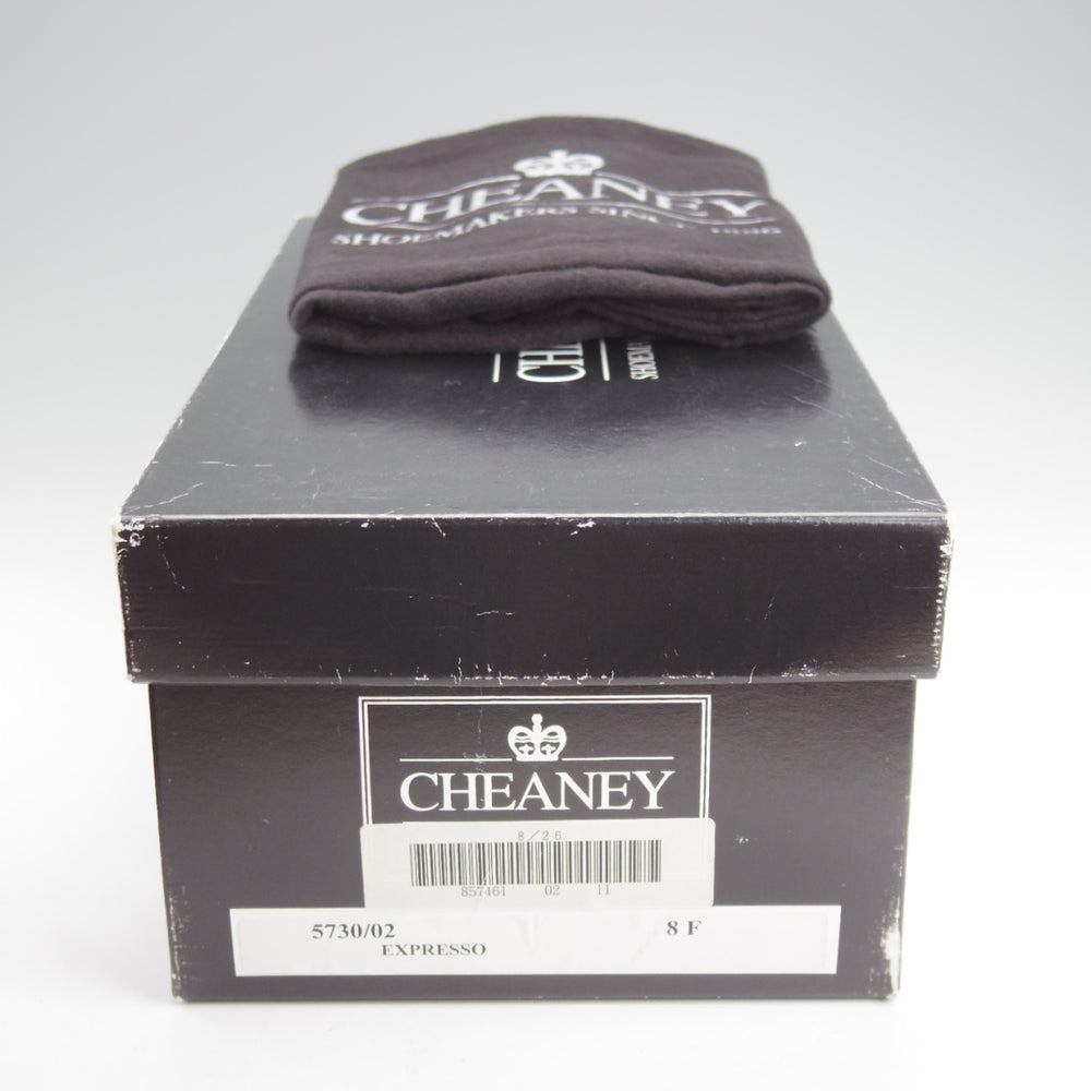 未使用★(英)チーニー 8F【グッドイヤーウェルテッド製法★ストレートチップ/10298ラスト】カーフ/濃茶/メンズ/CHEANEY★n823
