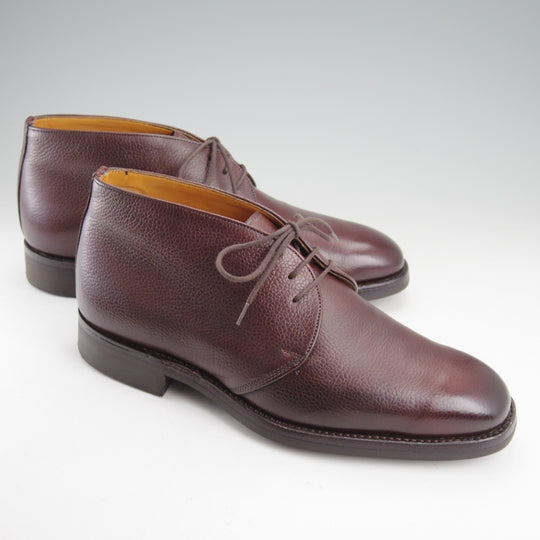 美品★(英)グレンソン 7.5F【現行定価￥71,500-★footmaster/ダイナイトソール仕様】チャッカブーツ/23597/濃茶/メンズ/GRENSON★n824