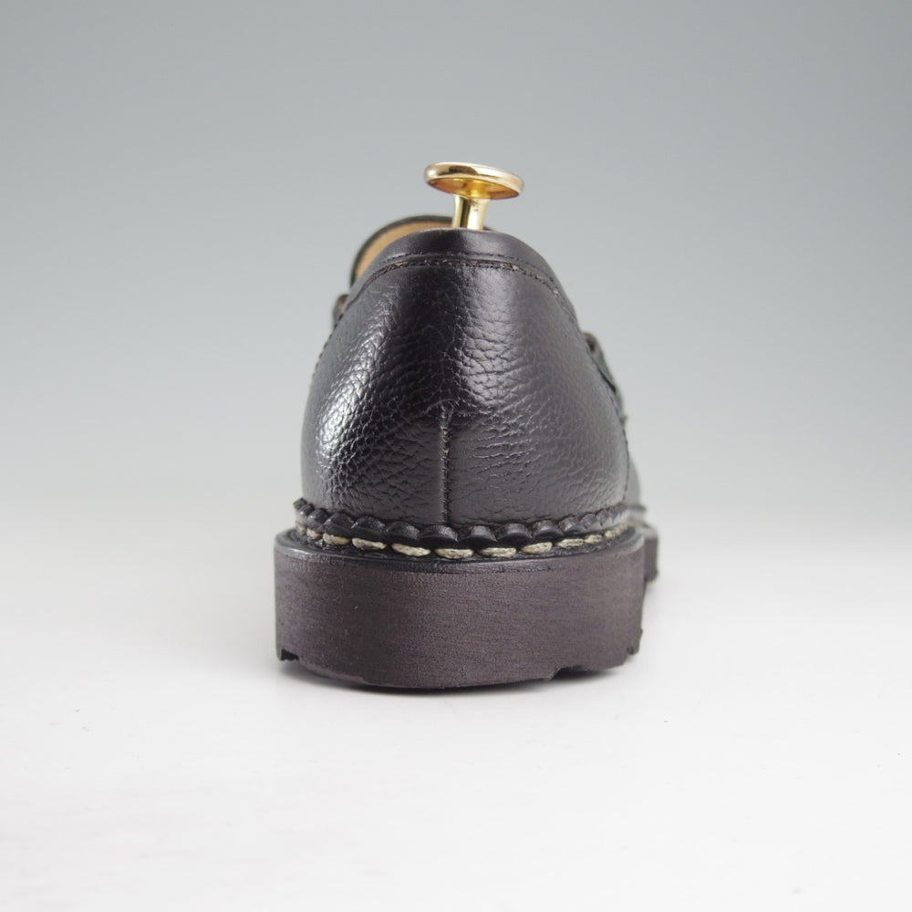 極美品★パラブーツ SIZE 7.5【定価￥96,800-★ランス/REIMS】コインローファー/グレインレザー/黒/メンズ/Paraboot★o882