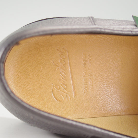 極美品★パラブーツ SIZE 7.5【定価￥96,800-★ランス/REIMS】コインローファー/グレインレザー/黒/メンズ/Paraboot★o882