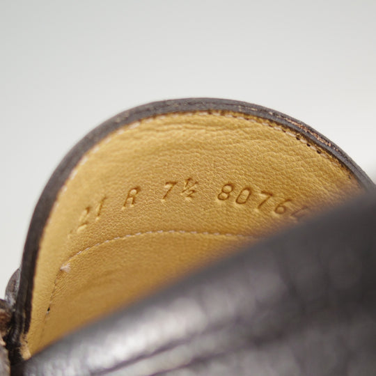 極美品★パラブーツ SIZE 7.5【定価￥96,800-★ランス/REIMS】コインローファー/グレインレザー/黒/メンズ/Paraboot★o882