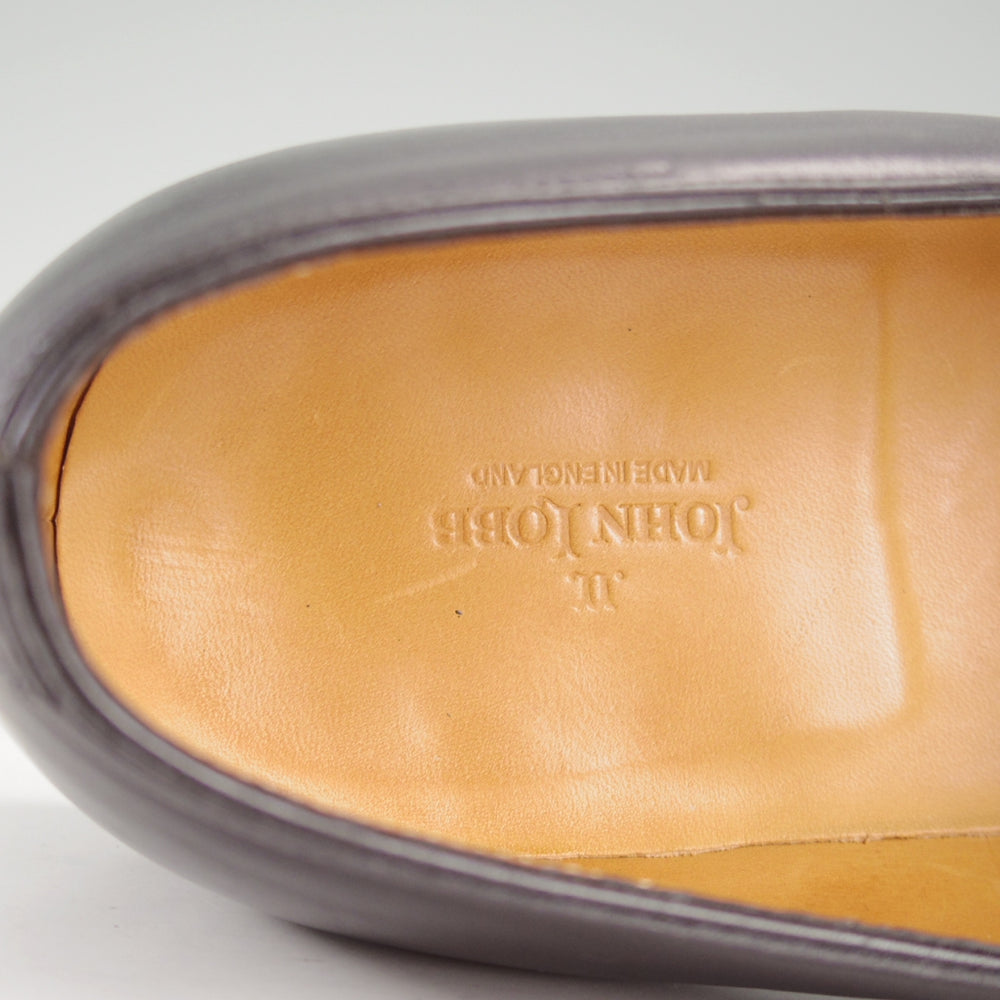 美品★ジョンロブ 8.5E【同系モデル定価1,610ユーロ(29万円程度)★タッセルローファー/TRURO】4098ラスト/ミスティカーフ/黒★o883