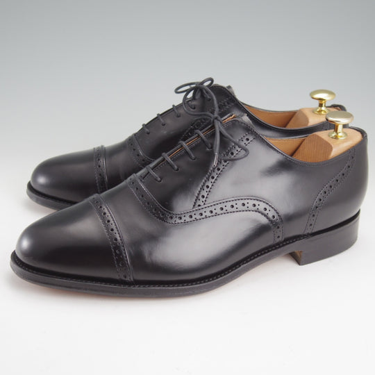 未使用★(英)アルフレッド・サージェント 9FX【グッドイヤーウェルテッド製法★クォーターブローグ/黒】48ラスト/ALFRED SARGENT★n826