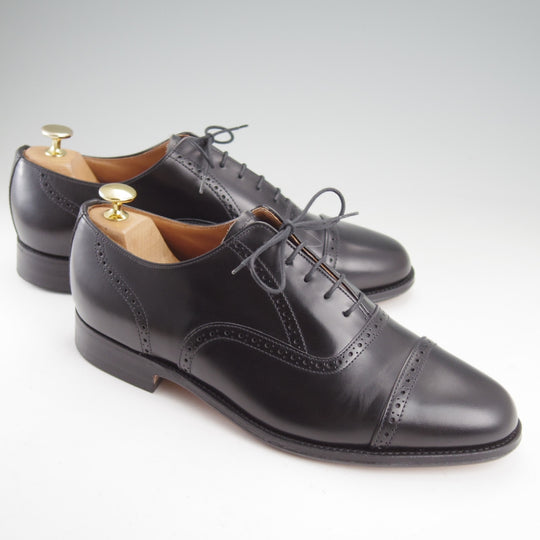 未使用★(英)アルフレッド・サージェント 9FX【グッドイヤーウェルテッド製法★クォーターブローグ/黒】48ラスト/ALFRED SARGENT★n826