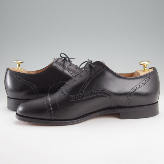 未使用★(英)アルフレッド・サージェント 9FX【グッドイヤーウェルテッド製法★クォーターブローグ/黒】48ラスト/ALFRED SARGENT★n826