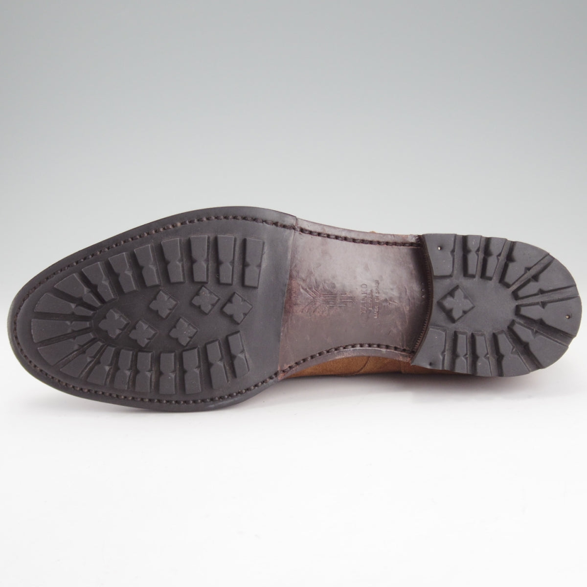 YANKO ヤンコ サイズ:UK7(25.5cm位) | スウェード Uチップ 外羽根 シューズ | ブラック 黒 | スペイン製 | ブランド 靴【メンズ】【中古】【K4570】 ヤンコ Uチップ スエード 7 茶 中古 Yanko o336 | 高級中古革靴の買取