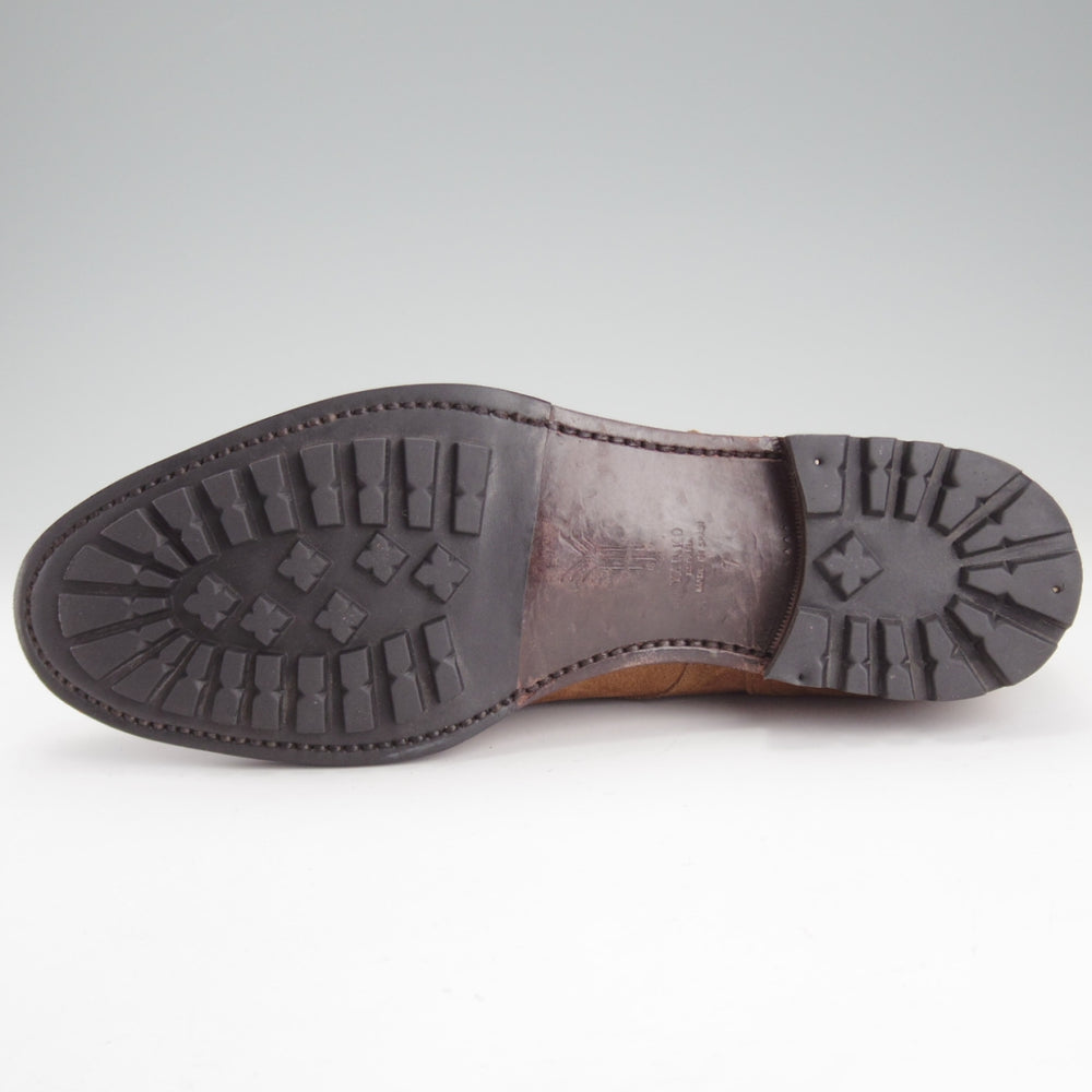 極上★(スペイン製)YANKO/ヤンコ SIZE 7【グッドイヤーウェルテッド製法★Uチップ】14539/スエード/茶/メンズ★o336