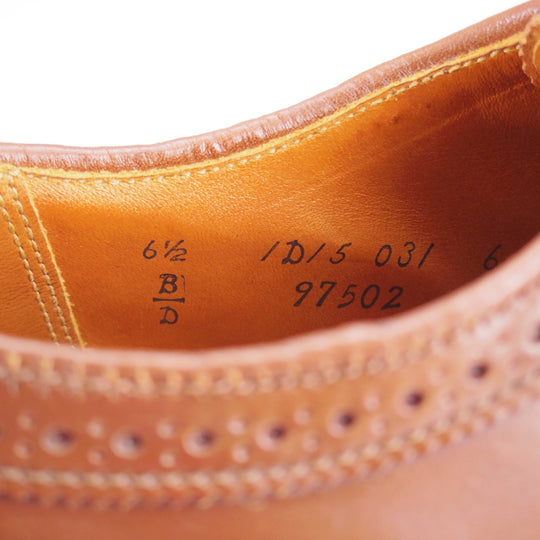 未使用★オールデン 6.5D【貴重★ラベロコードバン/茶】97502/バリーラスト/ロングウイング/メンズ/ALDEN★o884