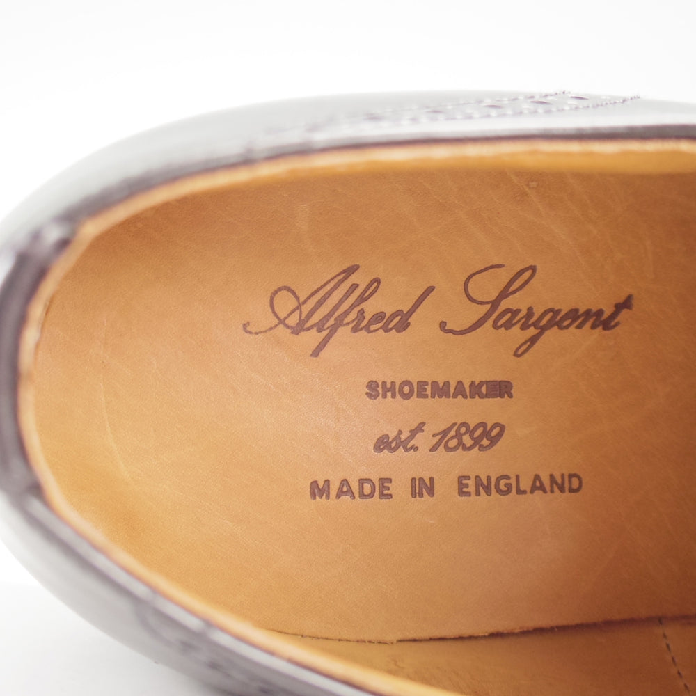 未使用★(英)アルフレッド・サージェント 9FX【グッドイヤーウェルテッド製法★クォーターブローグ/黒】48ラスト/ALFRED SARGENT★n826