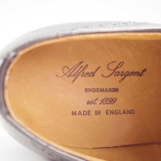 未使用★(英)アルフレッド・サージェント 9FX【グッドイヤーウェルテッド製法★クォーターブローグ/黒】48ラスト/ALFRED SARGENT★n826