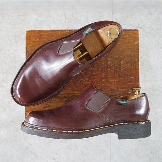 極美品★パラブーツ SIZE 6【定価￥90,200-★PHOTON/フォトン/サイドゴアシューズ】TEXソール/リスレザー/濃茶/メンズ/Paraboot★o889