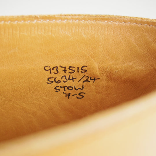 美品★トリッカーズ SIZE 7【定価￥143,000-★ダイナイトソール仕様/STOW/エイコンアンティーク】M5634/ブーツ/薄茶/Tricker's★p472