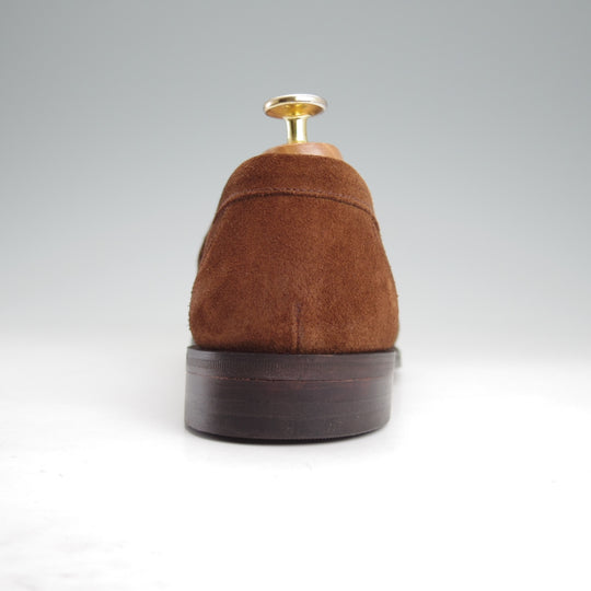 未使用★(英)Loake/ローク 8.5F【グッドイヤーウェルテッド製法★ETON/コインローファー】イートン/スエード/濃茶/メンズ★n827