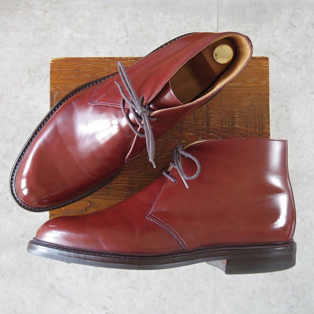 極上★クロケット&ジョーンズ 8.5E【現行定価10万円以上★CHEPSTOW/チャッカブーツ】325ラスト/赤茶/メンズ/Crockett&Jones★o895