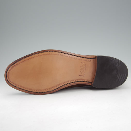 未使用★(英)Loake/ローク 8.5F【グッドイヤーウェルテッド製法★ETON/コインローファー】イートン/スエード/濃茶/メンズ★n827