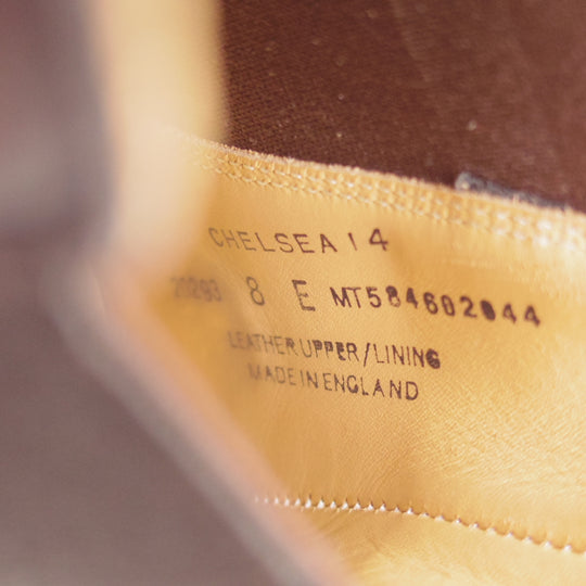 ほぼ試着程度★クロケット&ジョーンズ 8E【定価￥159,500-★サイドゴアブーツ/CHELSEA14】CITYソール/341ラスト/黒/Crockett&Jones★p483