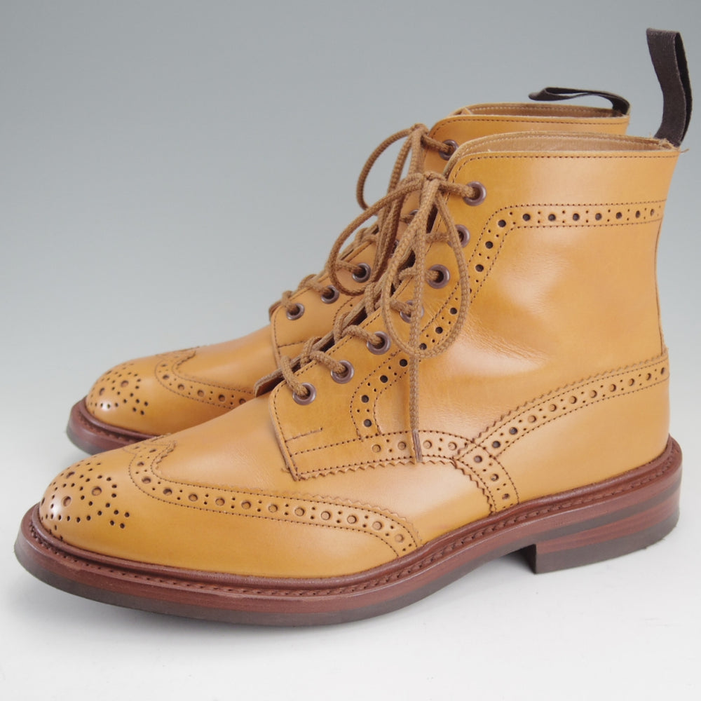 美品★トリッカーズ SIZE 7【定価￥143,000-★ダイナイトソール仕様/STOW/エイコンアンティーク】M5634/ブーツ/薄茶/Tricker's★p472