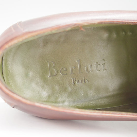 ★(仏)ベルルッティ SIZE 8【現行定価30万円以上★ANDY/アンディ】濃茶系パティーヌ/コインローファー/カーフ/メンズ/Berluti★o340