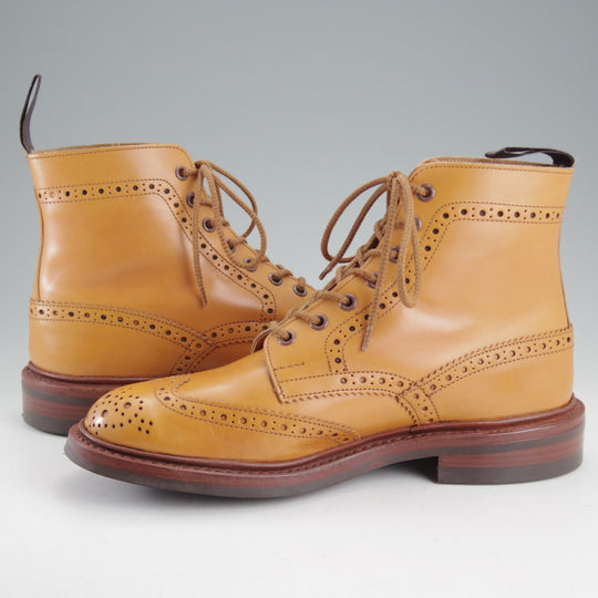 美品★トリッカーズ SIZE 7【定価￥143,000-★ダイナイトソール仕様/STOW/エイコンアンティーク】M5634/ブーツ/薄茶/Tricker's★p472